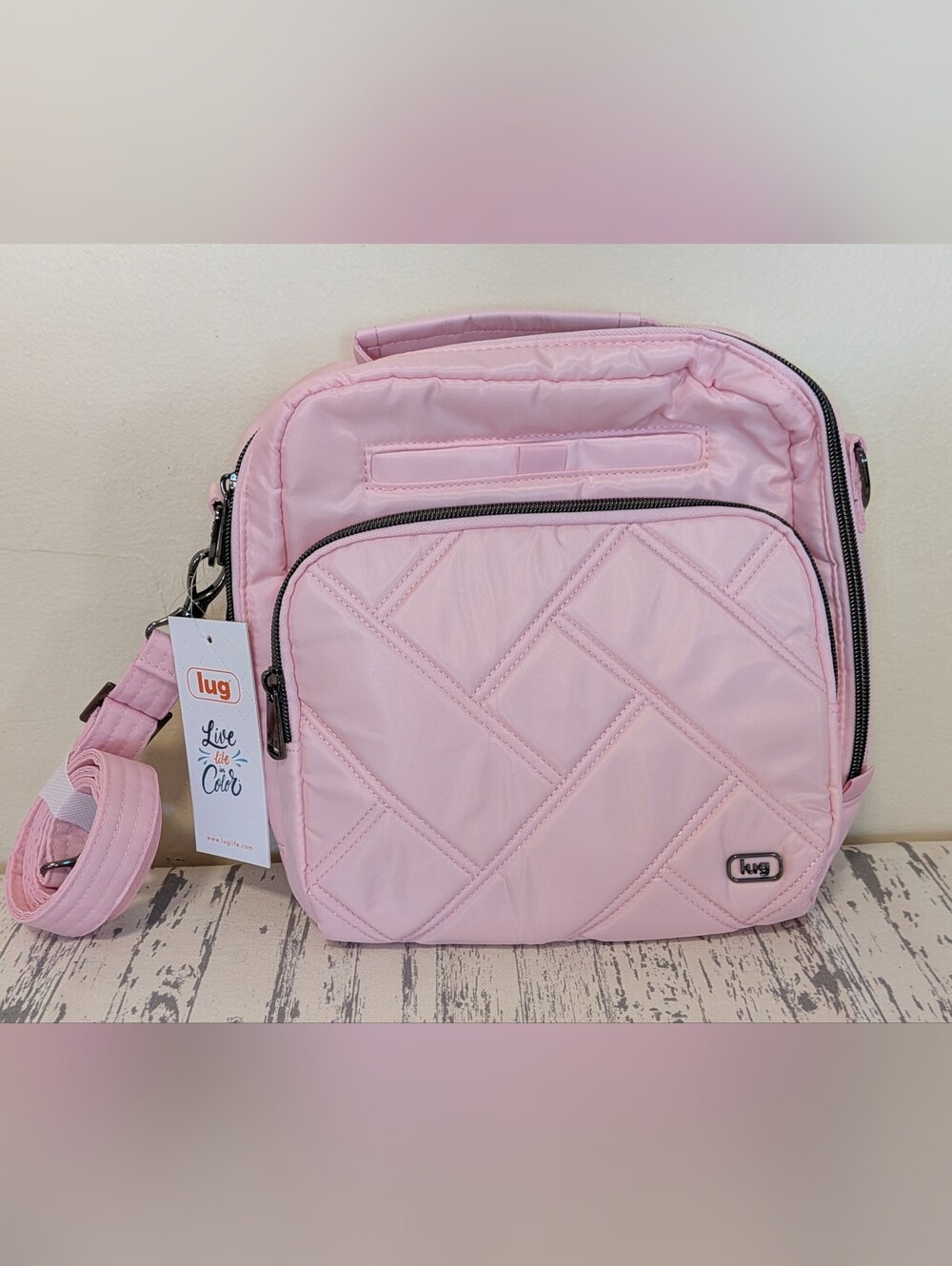 Lug Legacy Collection Ranger Crossbody Ice Pop Pink NWT